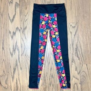 Nike Girls' Dri-Fit One Luxe Leggings in Black/Rush Pink Color Girls Size Small